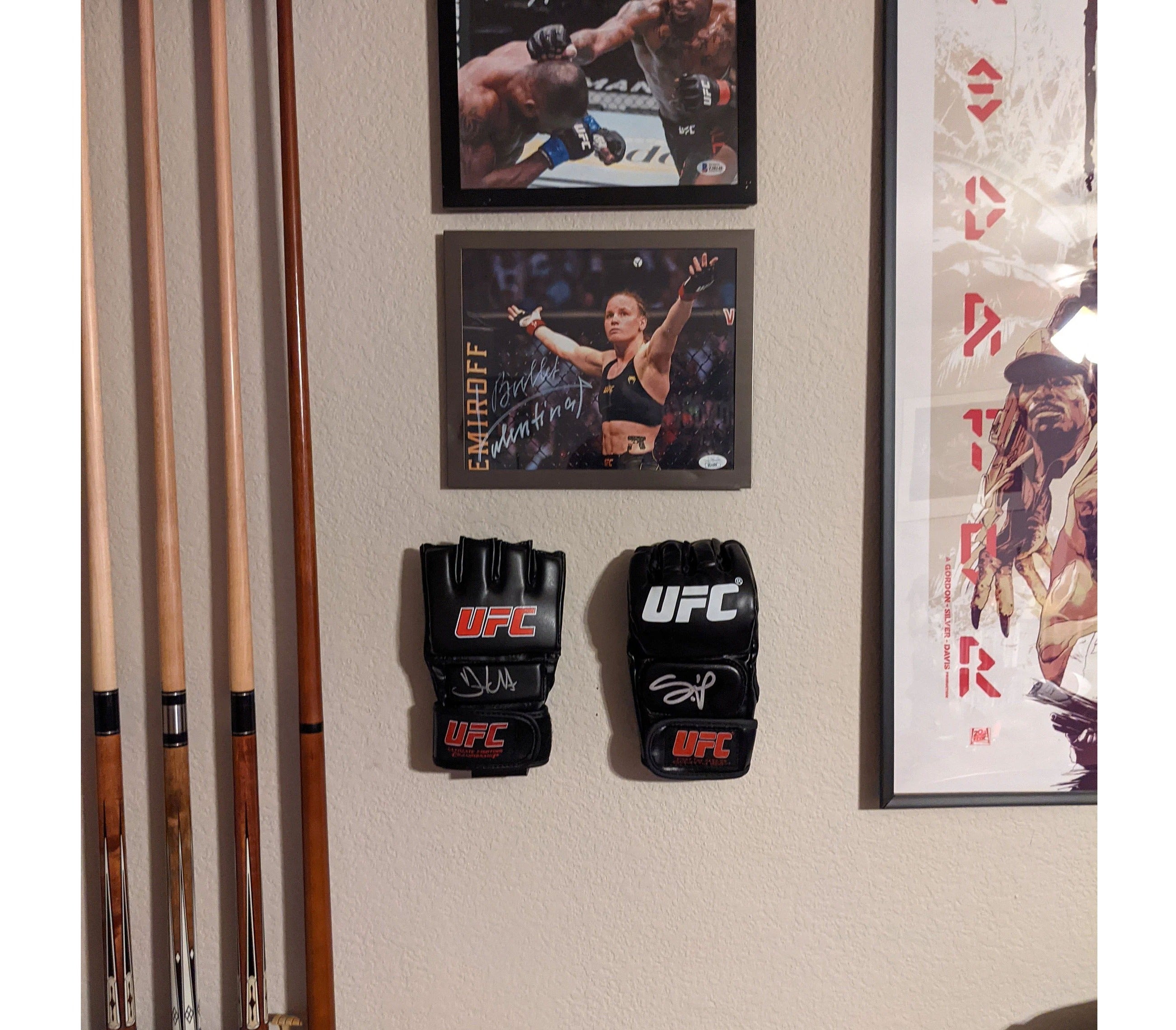 Single UFC Wall Glove Display Holder for Sports Memorabilia
