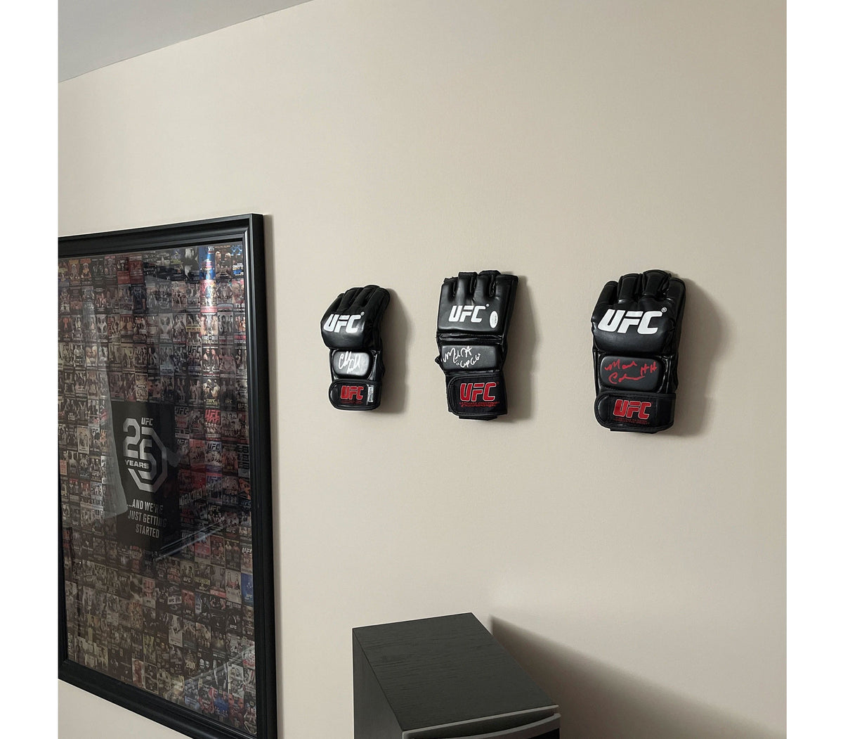 Single UFC Wall Glove Display Holder for Sports Memorabilia