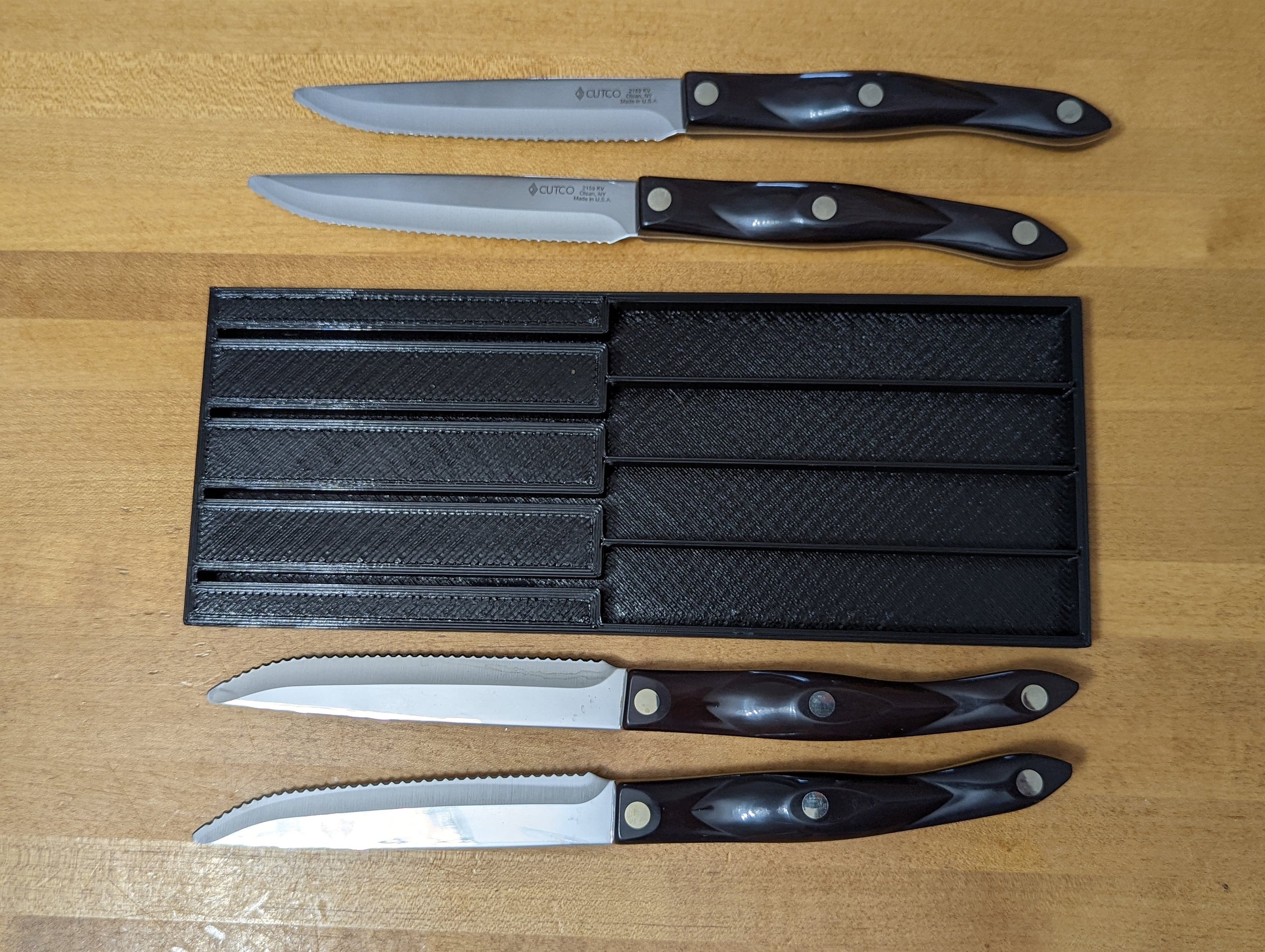 Cutco Knife Co. Plastic Organizer for Steak Knives 2159 (KNIVES NOT INCLUDED)