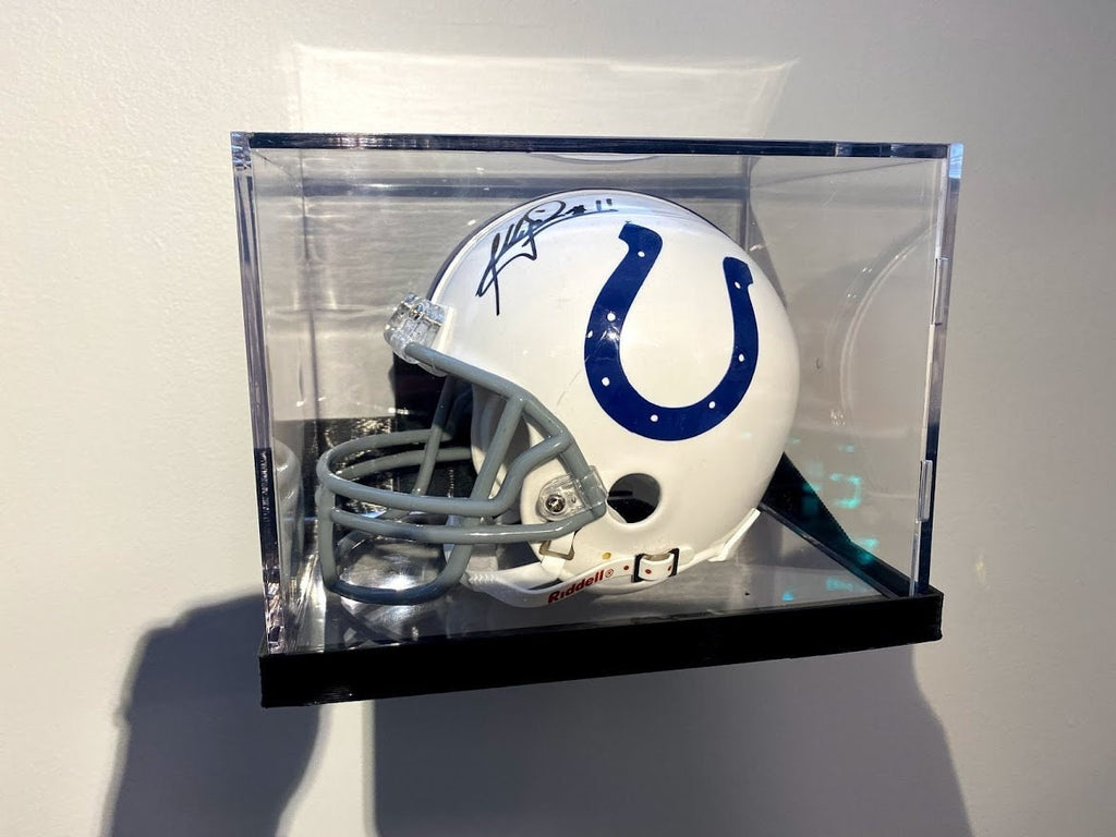 Mini Helmet UV Wall Display Holder for Sports Memorabilia (Case Excluded)