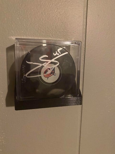 Hockey Puck in Case Wall Display Holder for Sports Memorabilia Enthusiasts (CASE NOT INCLUDED)