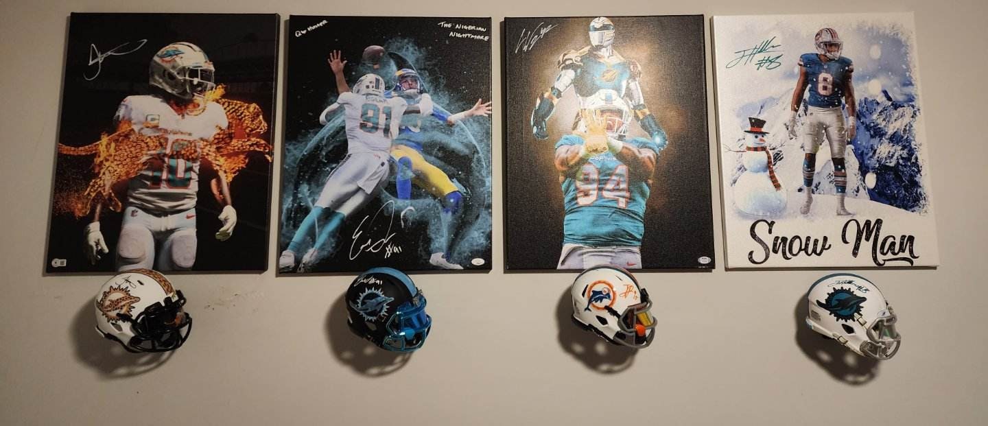 Invisible Floating Football Mini Helmet Wall Display Mount