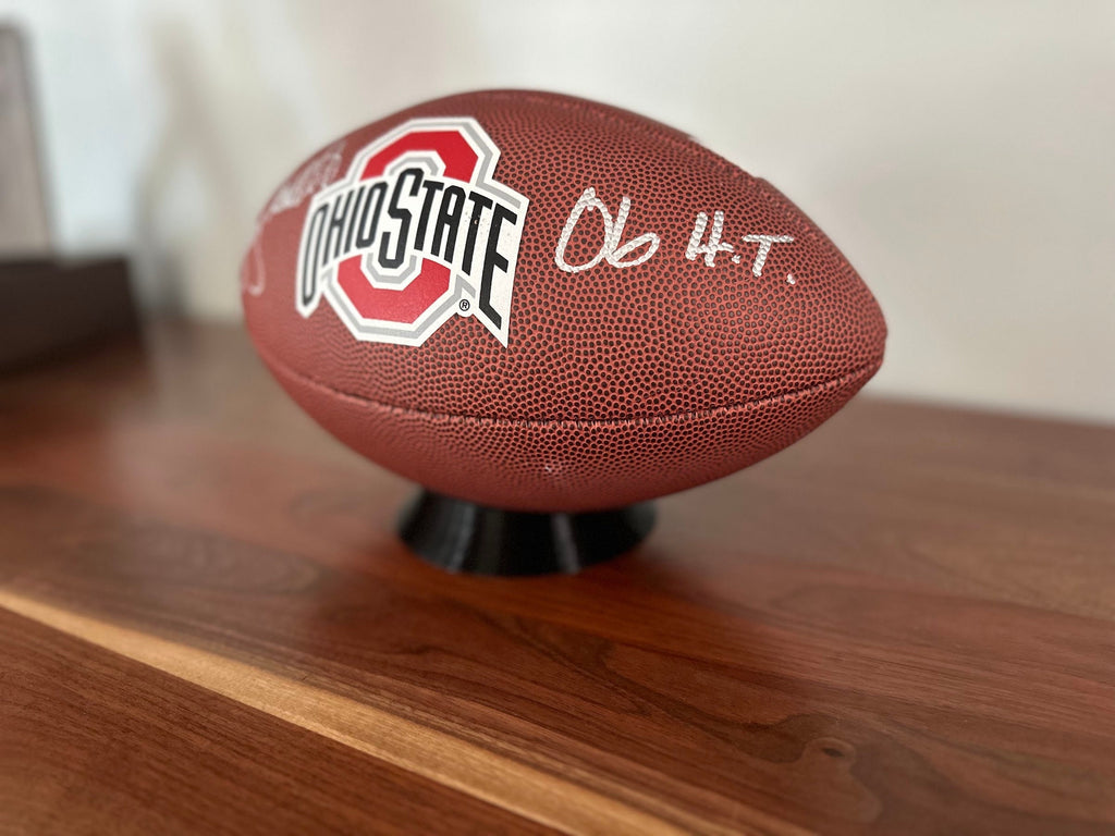 NFL Football Holder, Sports Memorabilia Showcase, Gift for Fans, Shelf Decor, Unique Collector Stand