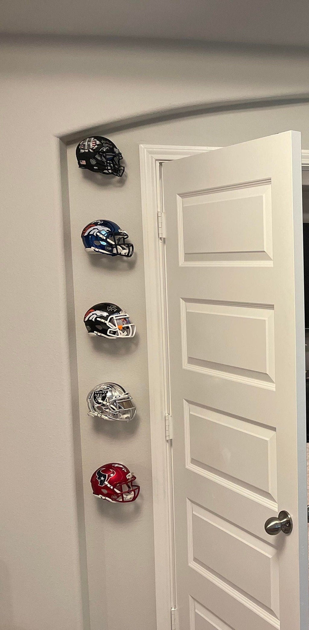 Invisible Floating Football Mini Helmet Wall Display Mount