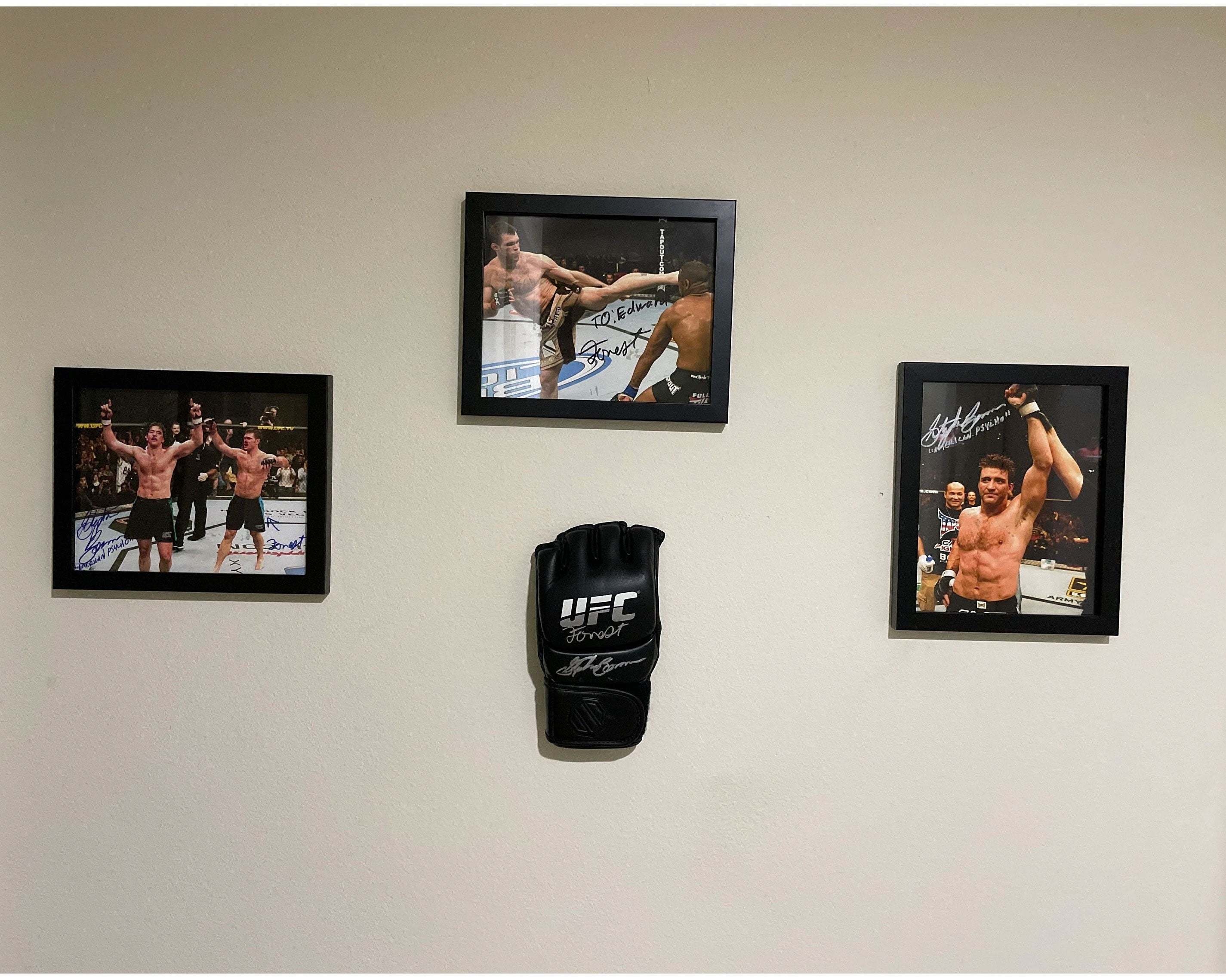 Single UFC Wall Glove Display Holder for Sports Memorabilia