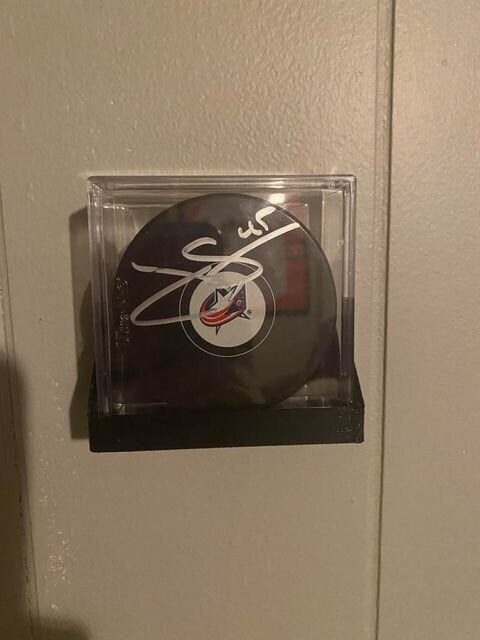 Hockey Puck in Case Wall Display Holder for Sports Memorabilia Enthusiasts (CASE NOT INCLUDED)