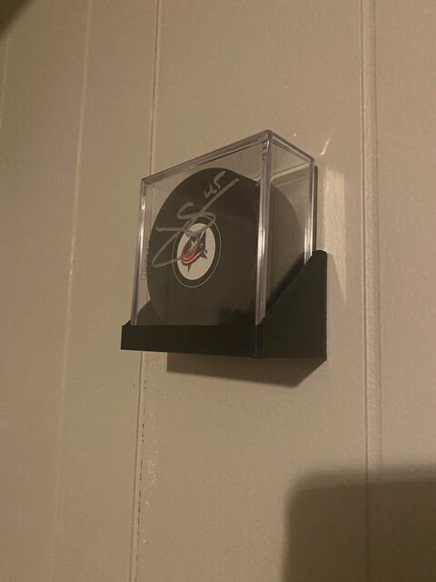 Hockey Puck in Case Wall Display Holder for Sports Memorabilia Enthusiasts (CASE NOT INCLUDED)