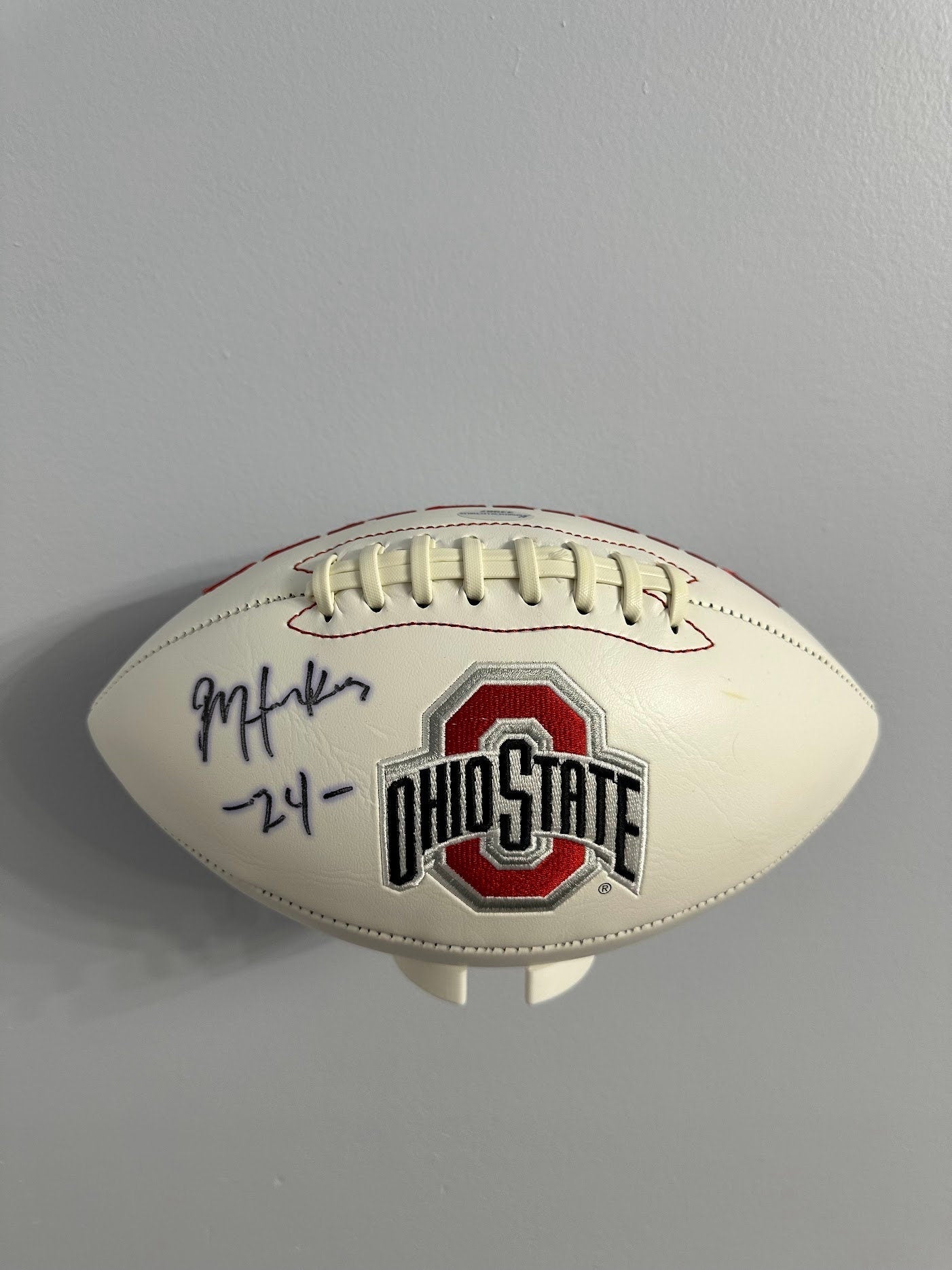 NFL Football Memorabilia Wall Mount Display for Sports Enthusiasts