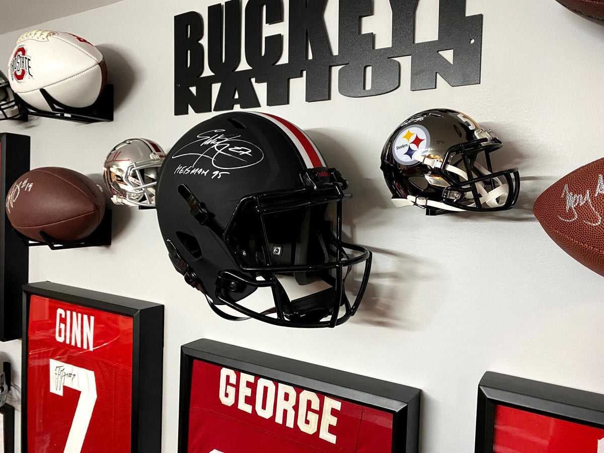 Full Size Floating NFL Replica Football Helmet Wall Mount Display Holder
