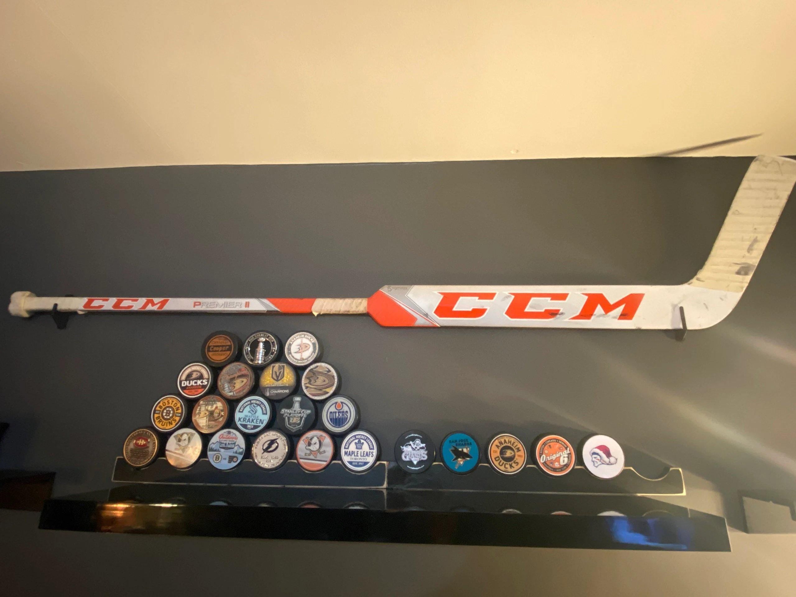 Hockey Wall Mount for Goalie Stick Display
