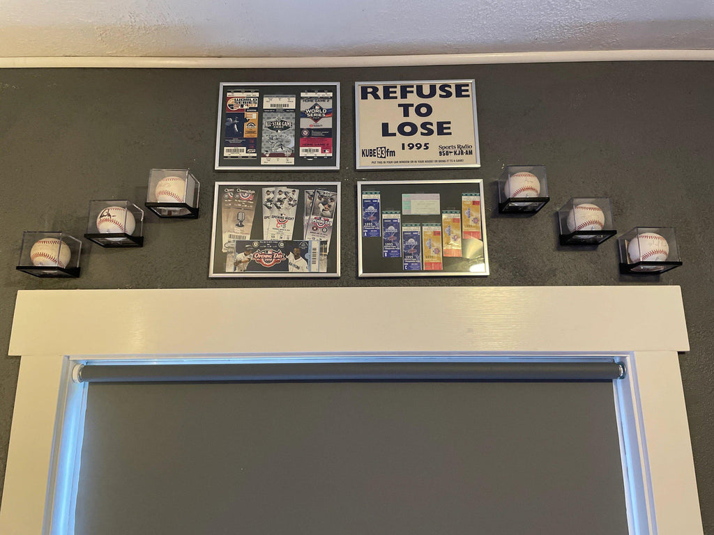 Baseball UV Case Wall Display Holder Mount (Cover Not Included)