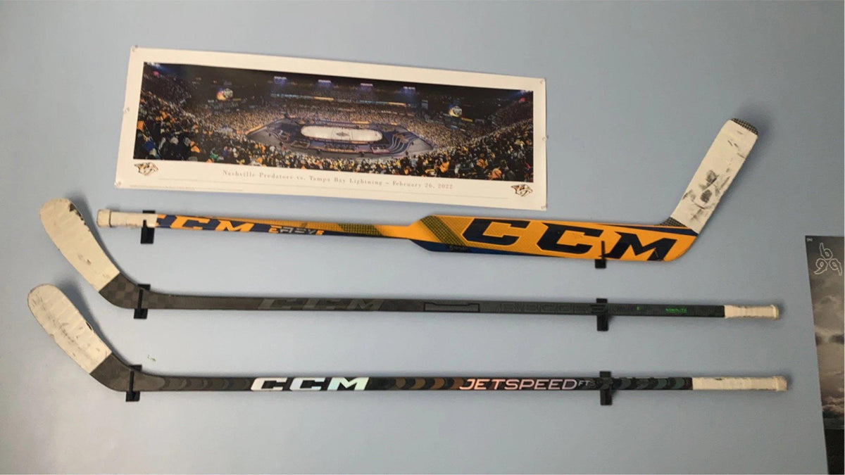 Hockey Wall Mount for Goalie Stick Display