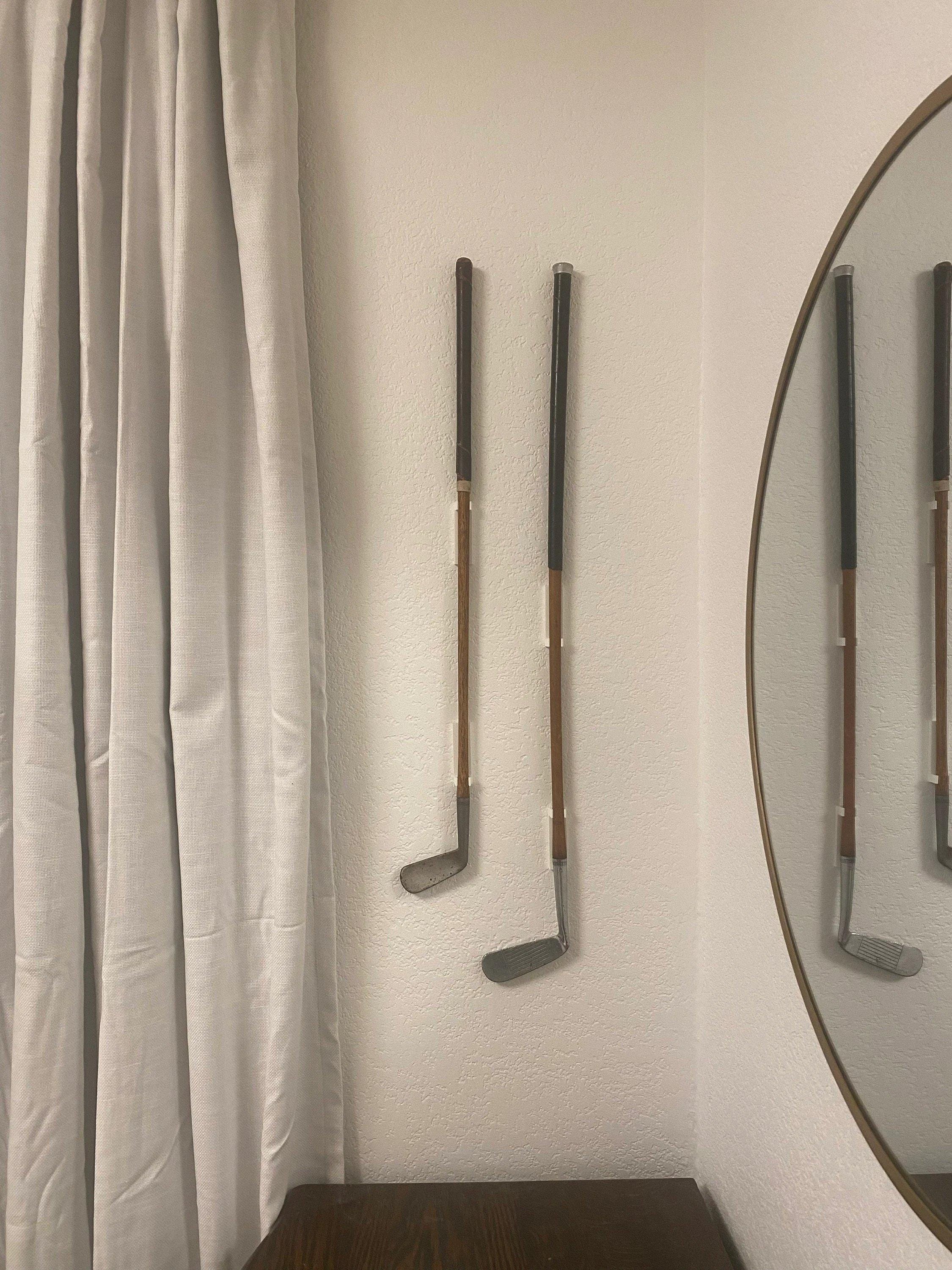 Wall Mounted Golf Club Holder for Drivers and Irons