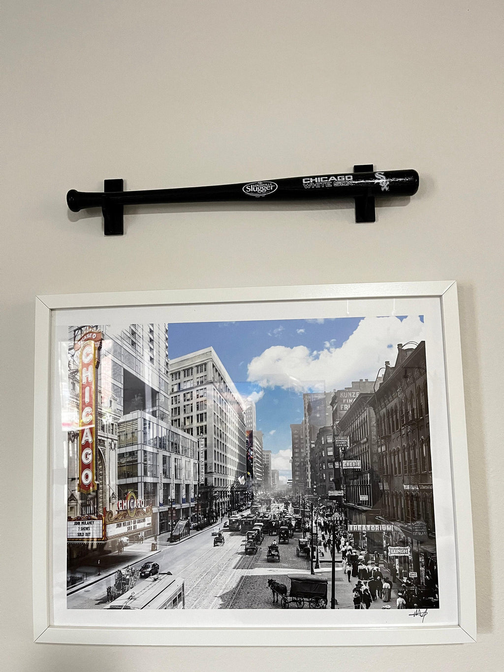 Baseball Mini-Bat Wall Display Mount