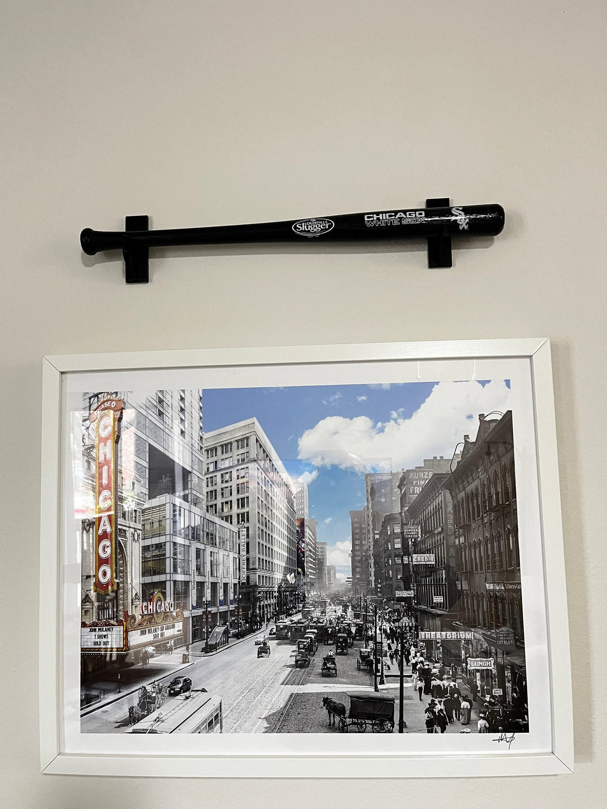 Baseball Mini-Bat Wall Display Mount