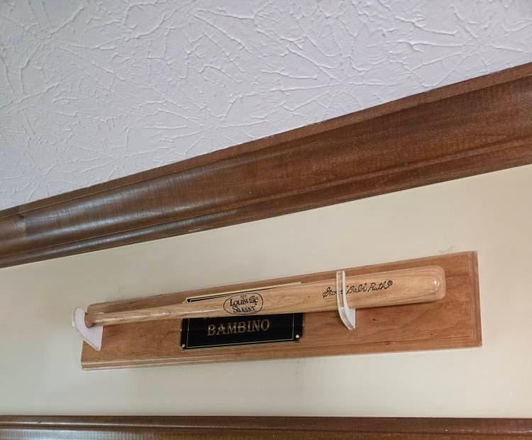 Baseball Bat Mount for Wall Display Sports Memorabilia