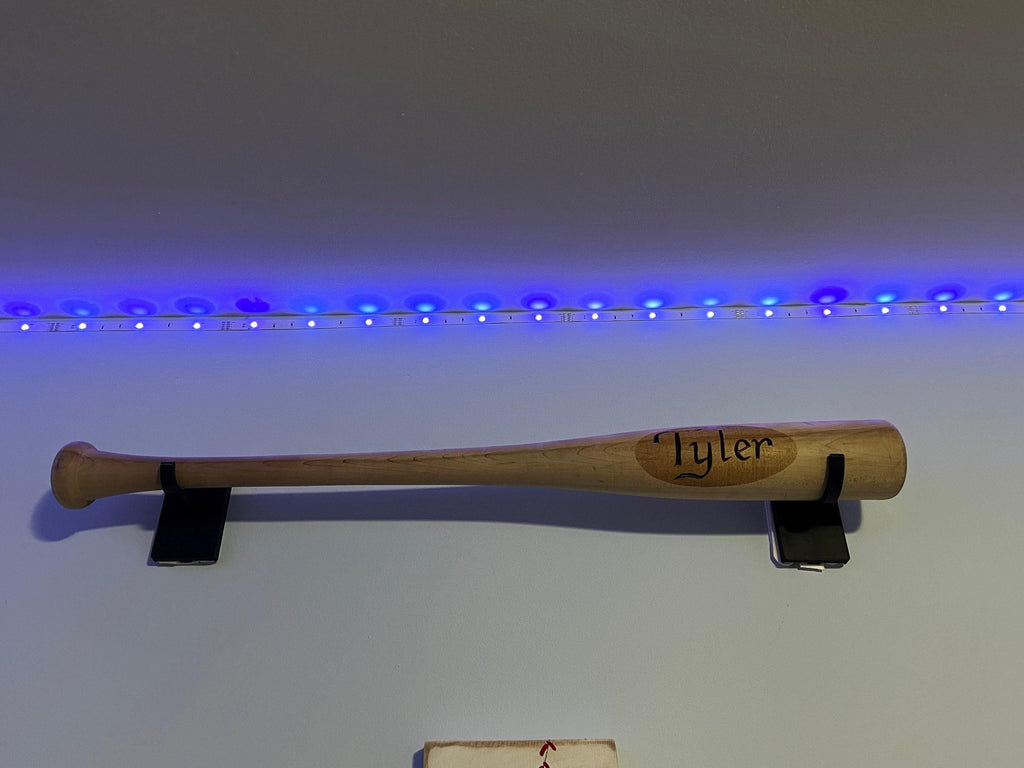 Baseball Bat Mount for Wall Display Sports Memorabilia