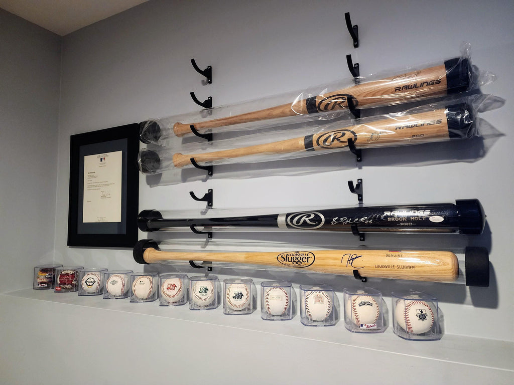 Baseball Bat Tube Wall Display Mount (TUBE NOT INCLUDED)