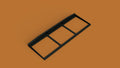 Wall Mount Display for Triple Baseball Uv-Protected Case (CASES NOT INCLUDED)