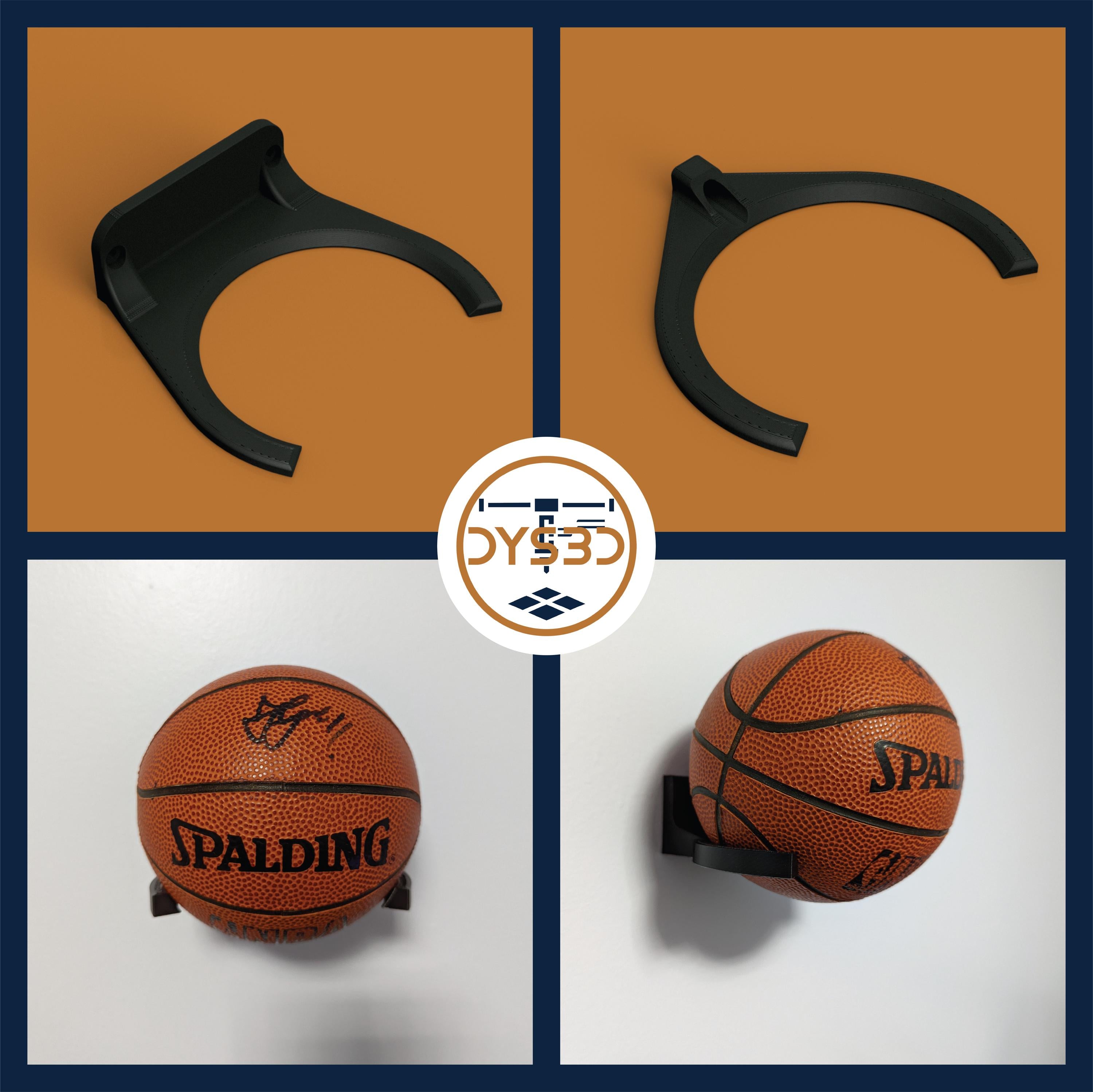 Mini-Basketball Wall Display Mount
