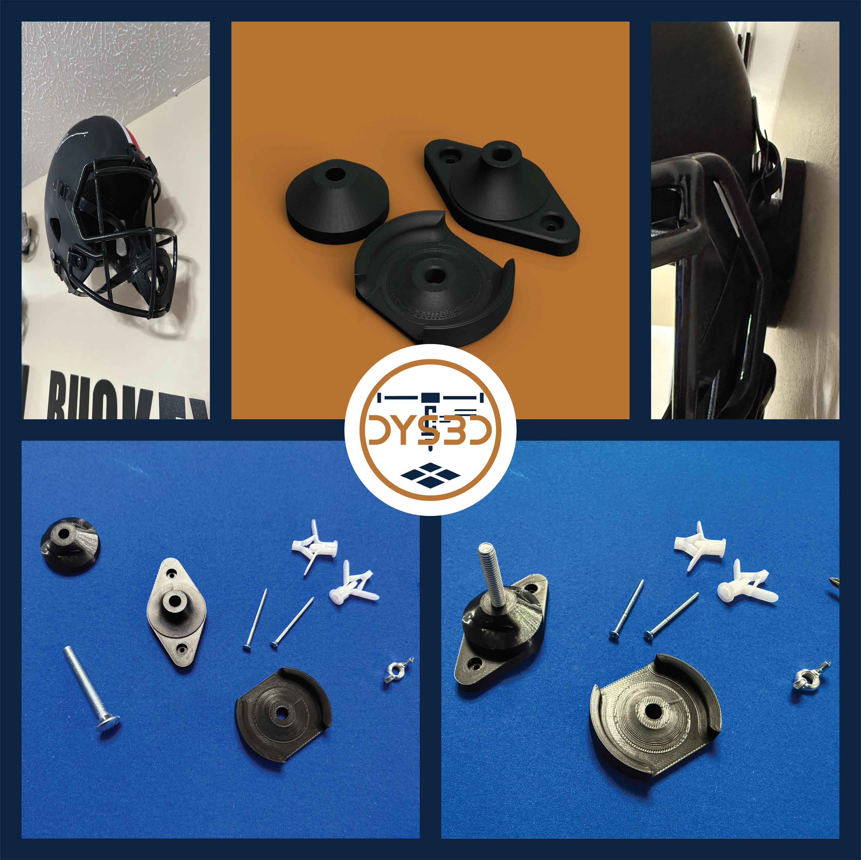 Invisible Full Size Helmet Wall Display Holder