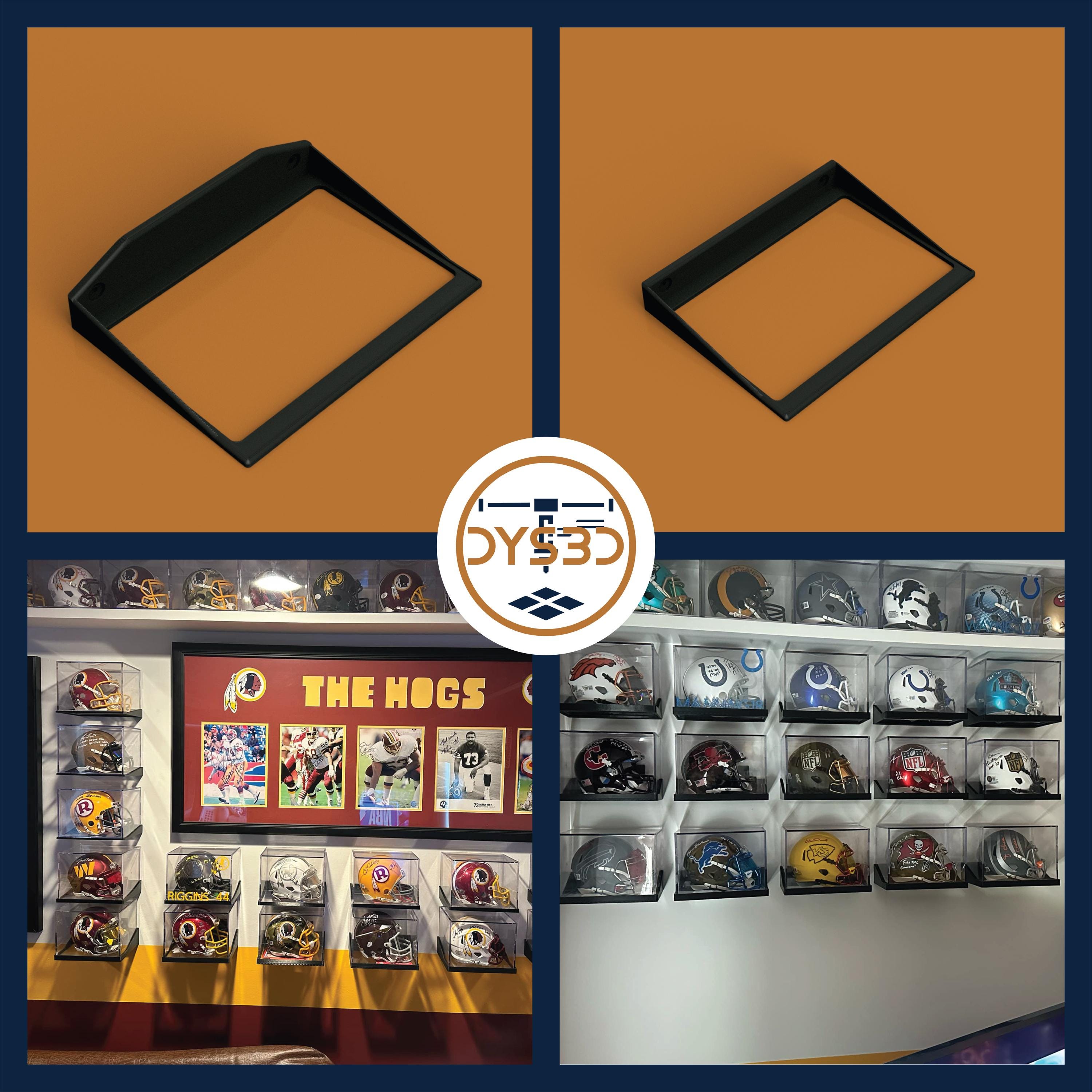 Mini Helmet UV Wall Display Holder for Sports Memorabilia (Case Excluded)