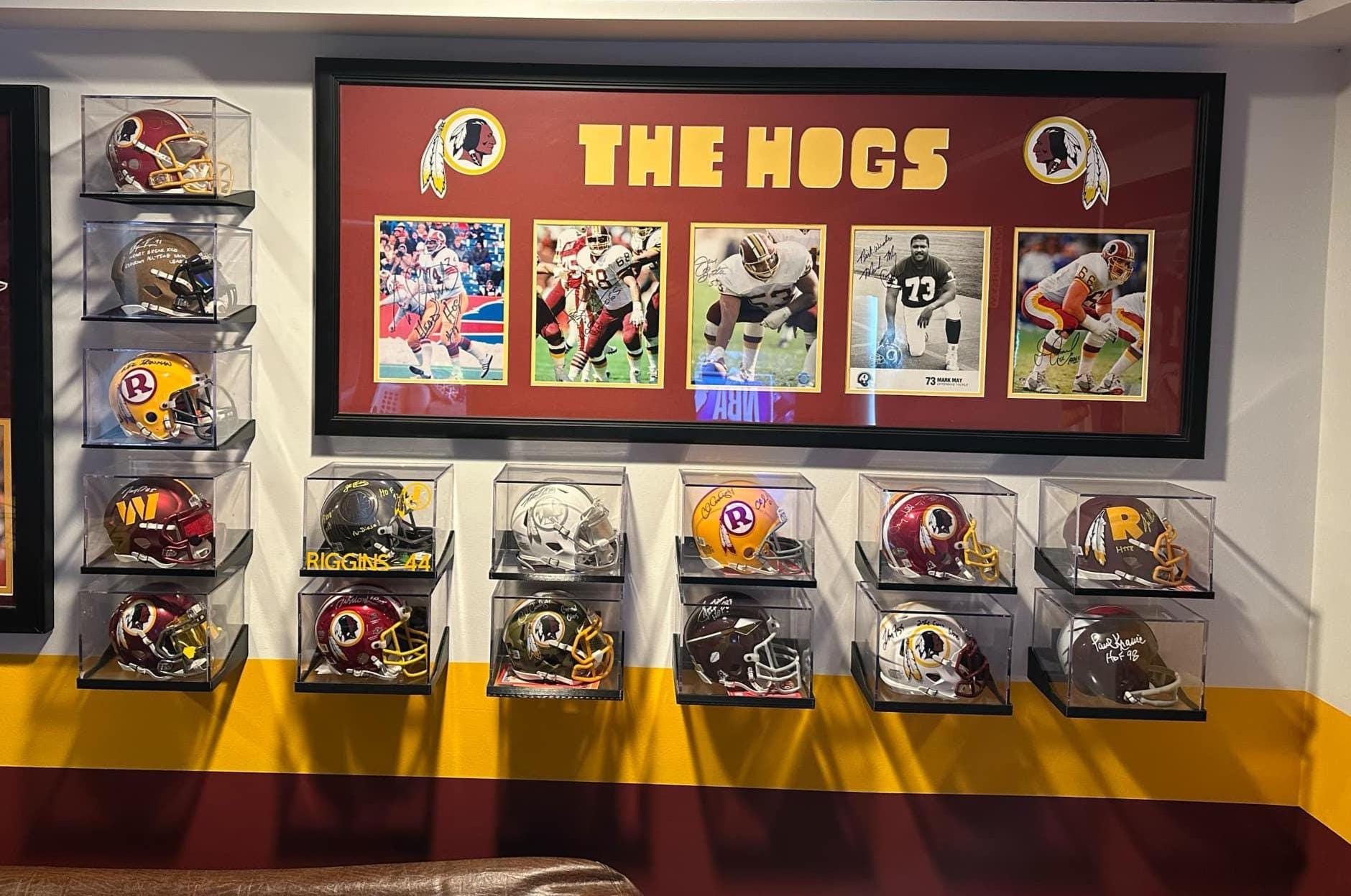 Mini Helmet UV Wall Display Holder for Sports Memorabilia (Case Excluded)