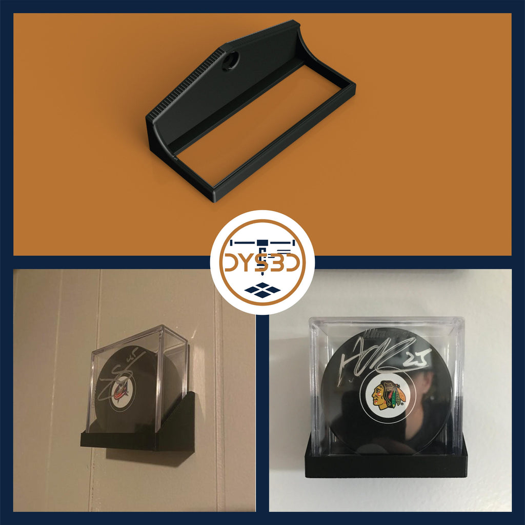 Hockey Puck in Case Wall Display Holder for Sports Memorabilia Enthusiasts (CASE NOT INCLUDED)