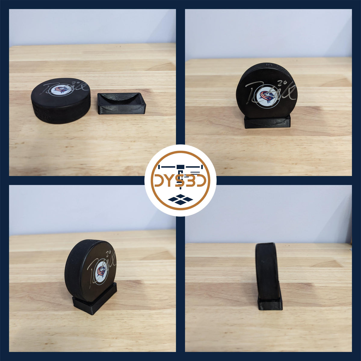 Hockey Puck Display Stand for Collectors and Sports Enthusiasts