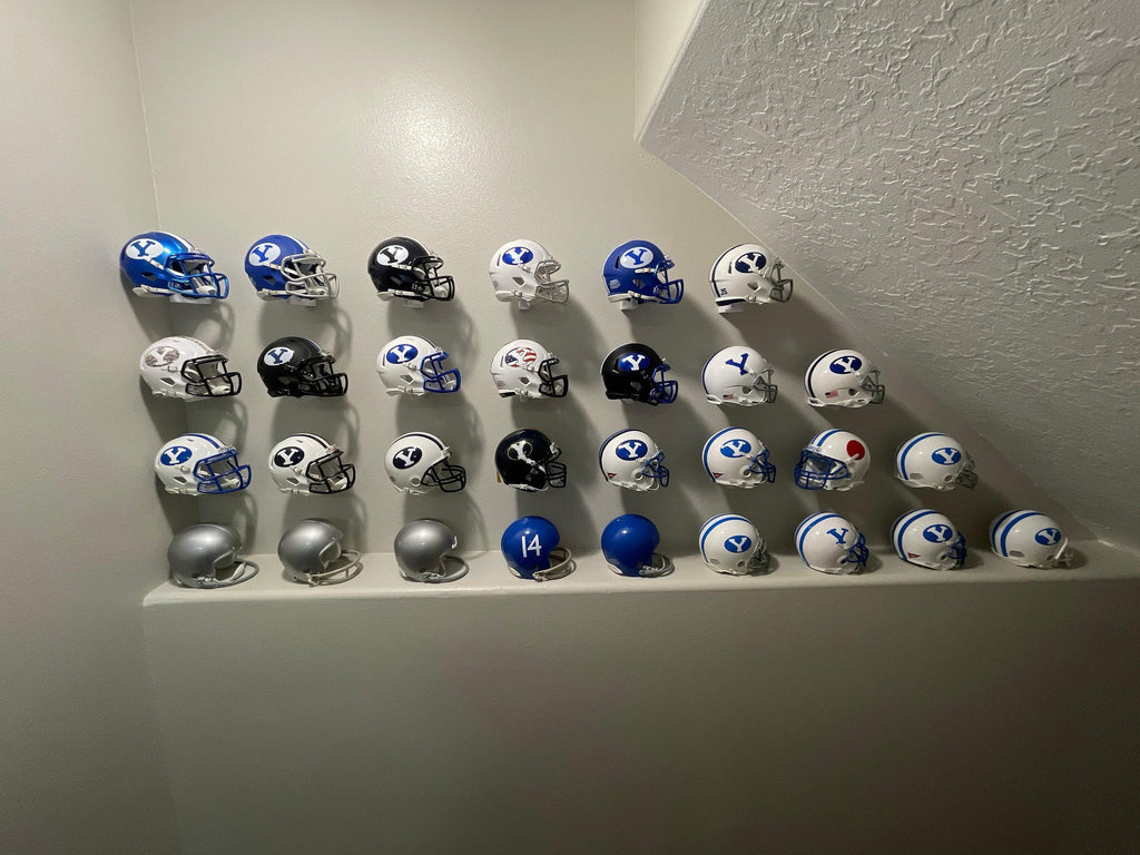 The ORIGINAL Mini Helmet Wall Display Hook for Football, Racing, Baseball, and Hockey