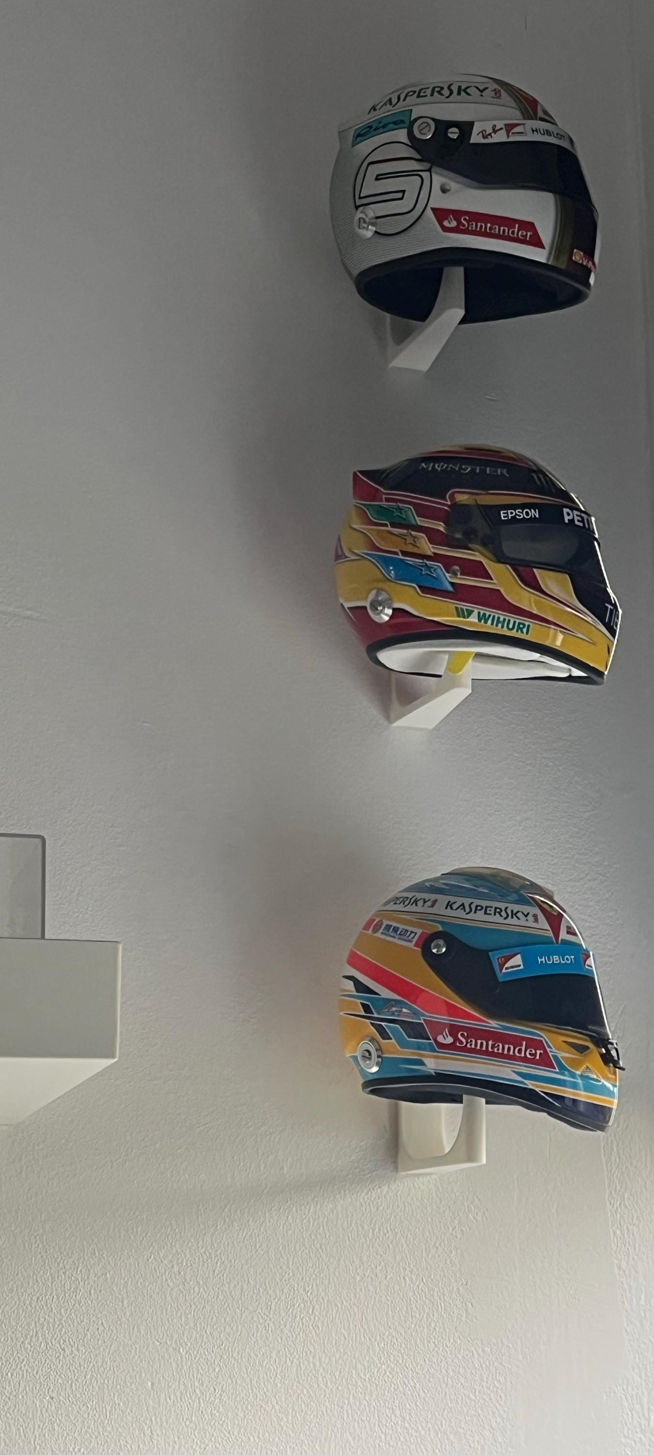 The ORIGINAL Mini Helmet Wall Display Hook for Football, Racing, Baseball, and Hockey