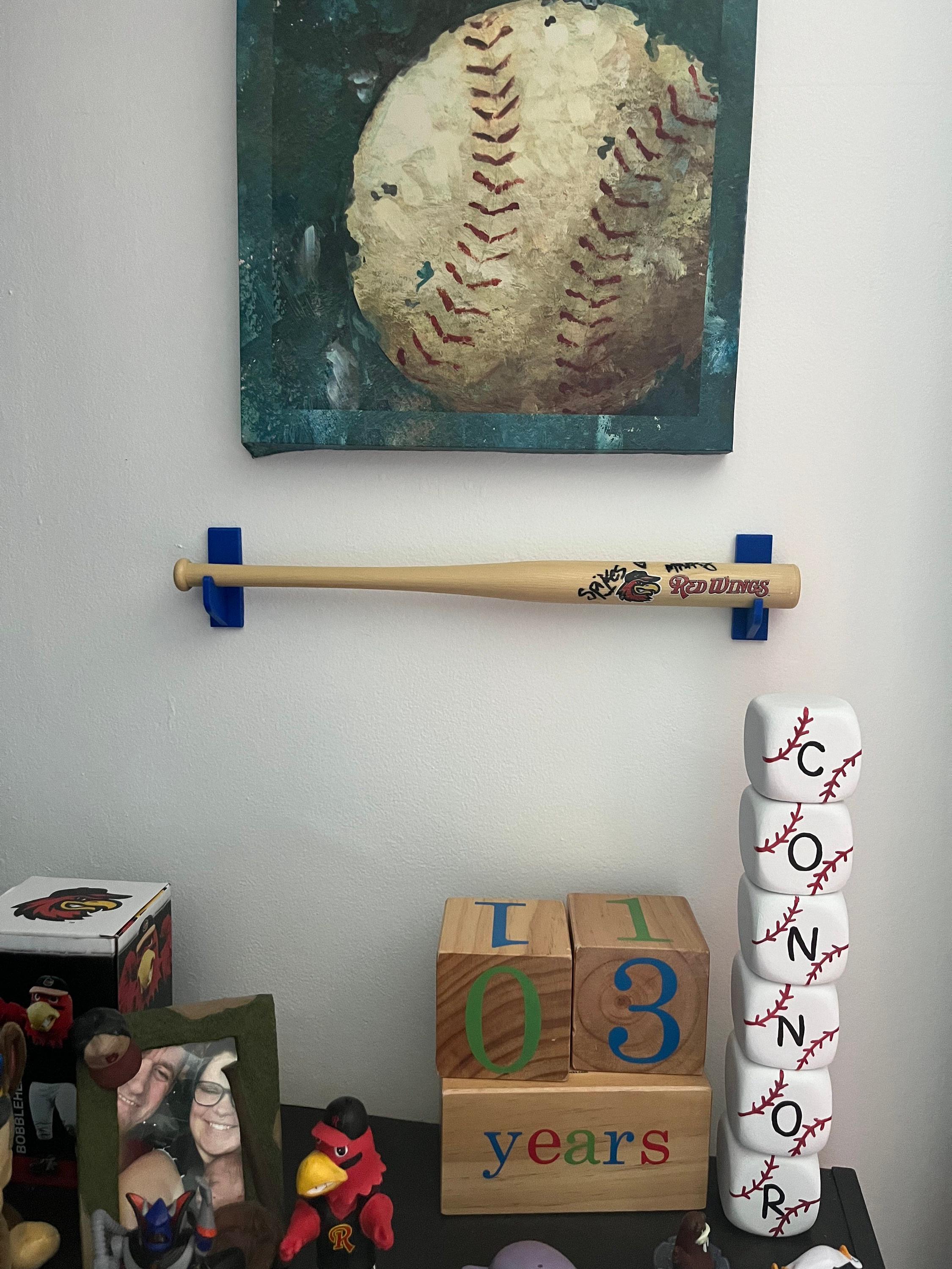 Baseball Mini-Bat Wall Display Mount
