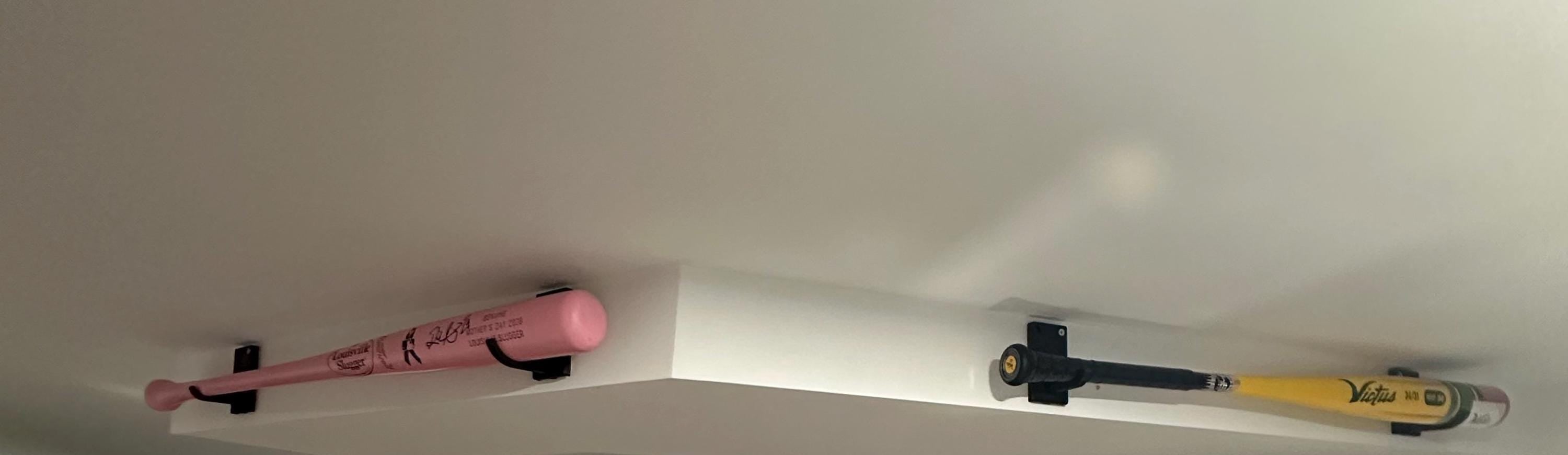 Baseball Bat Mount for Wall Display Sports Memorabilia