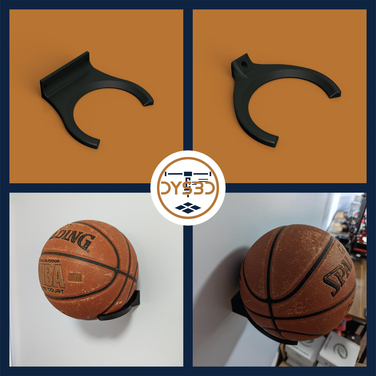Wall Display for Basketball, Soccer Ball (futbol)