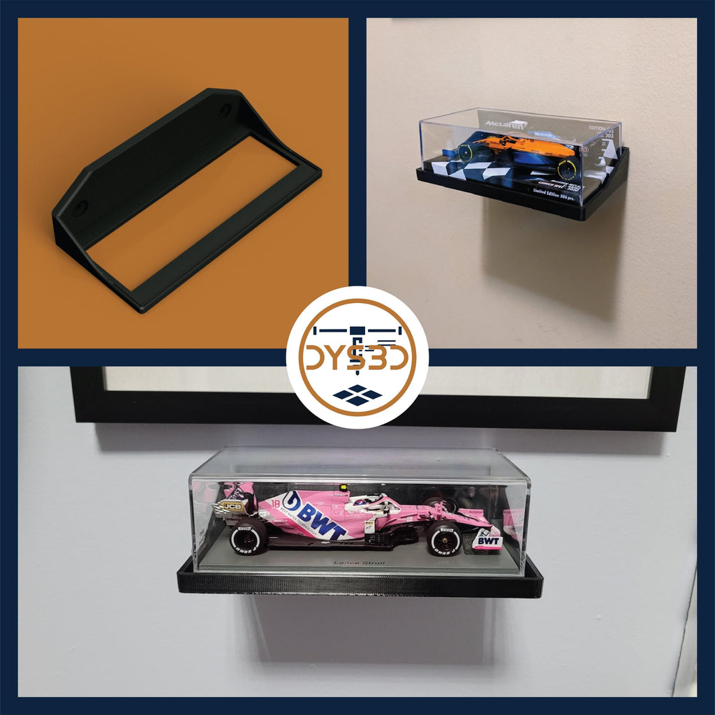 1:43 Formula 1 Diecast Car Wall Mount Display Shelf