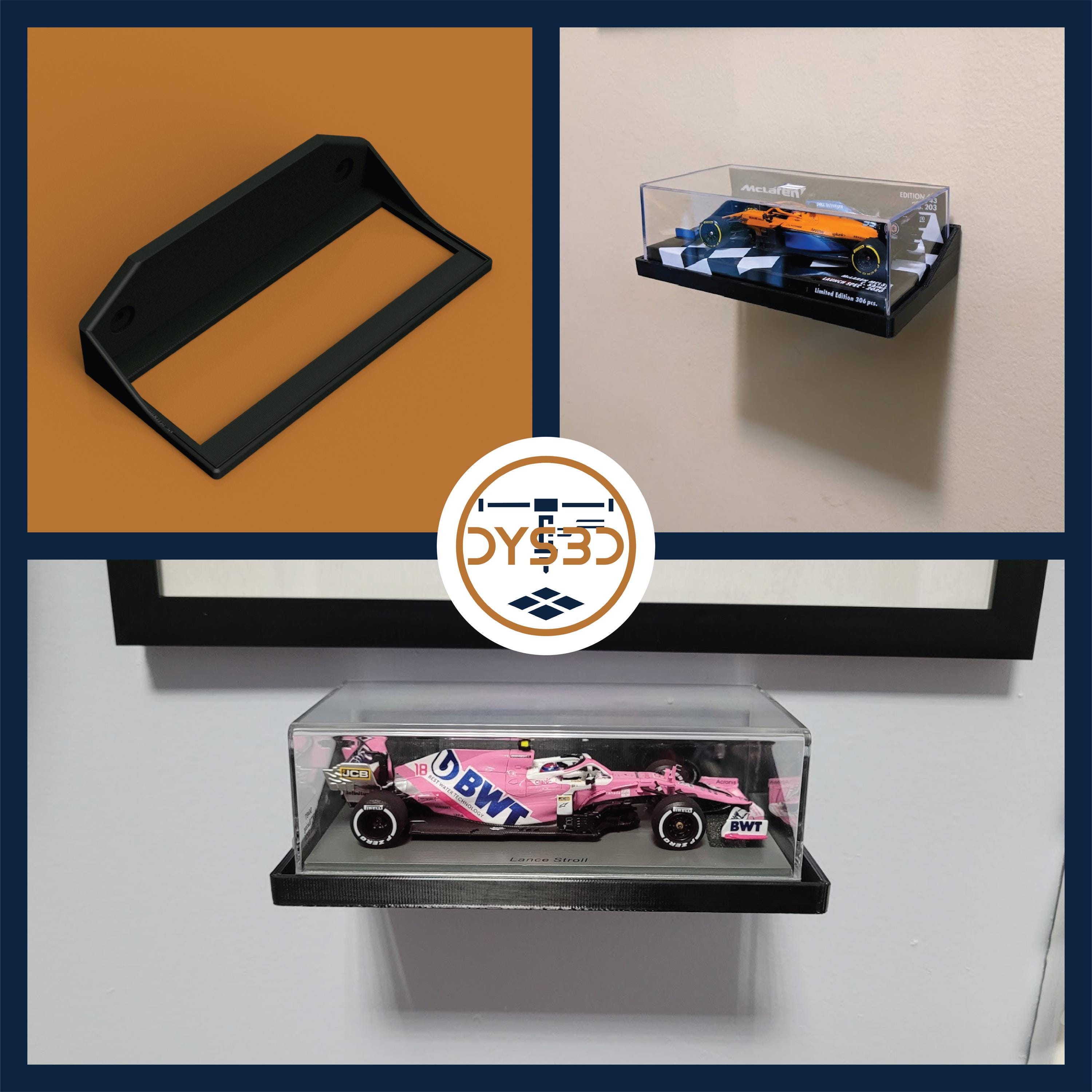 1:43 Formula 1 Diecast Car Wall Mount Display Shelf