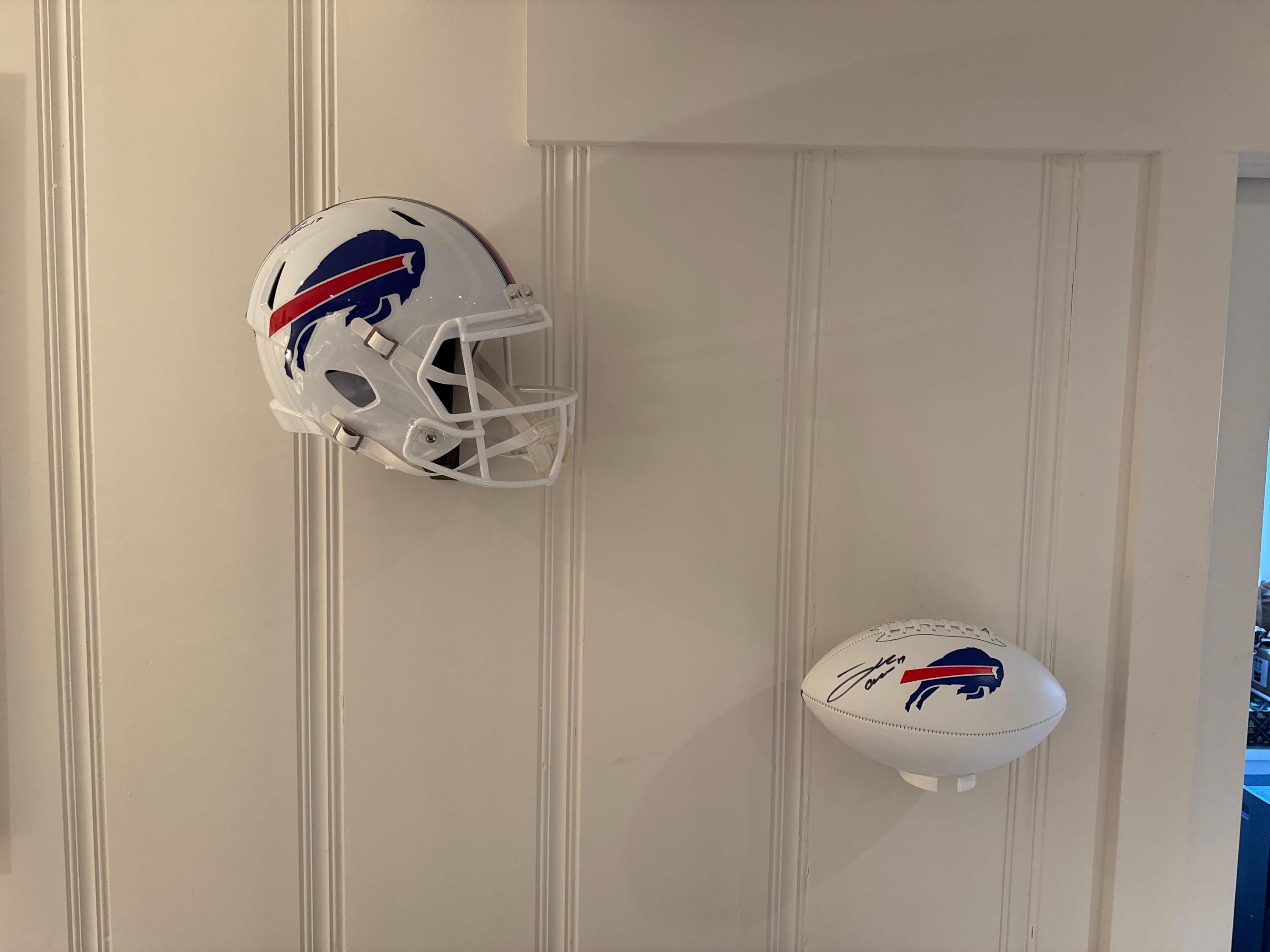 NFL Football Memorabilia Wall Mount Display for Sports Enthusiasts