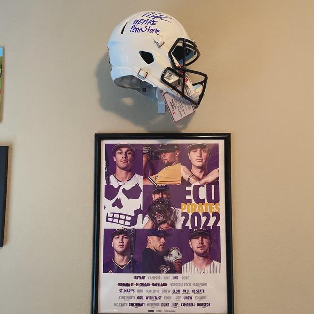 Full Size Floating Football Authentic Helmet Wall Display Holder