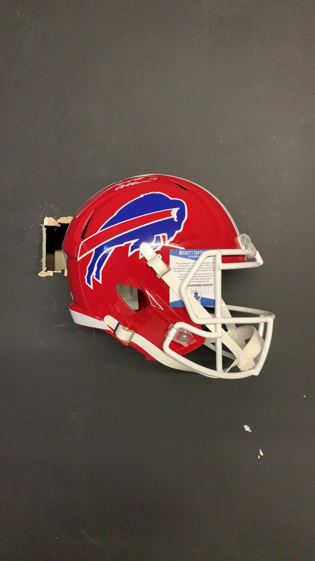 Full Size Floating NFL Replica Football Helmet Wall Mount Display Holder