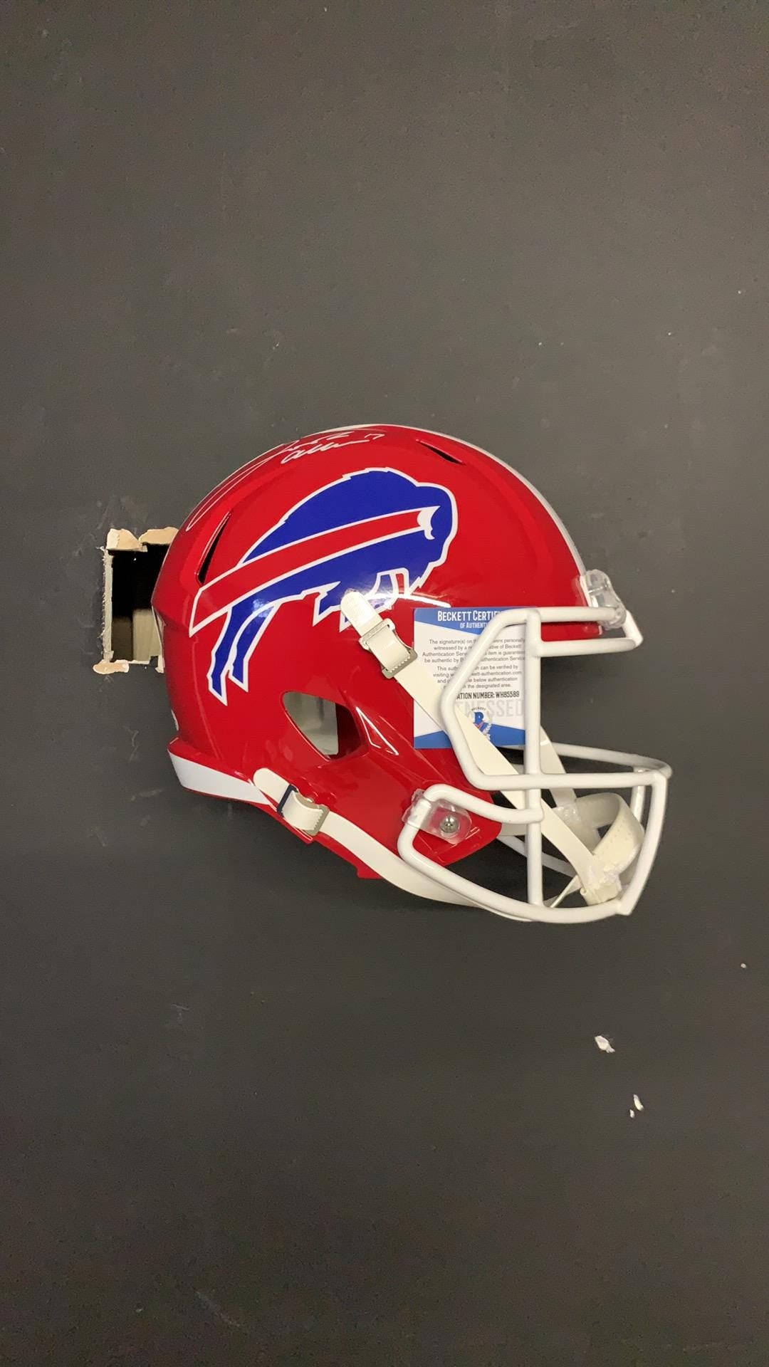Full Size Floating NFL Replica Football Helmet Wall Mount Display Holder