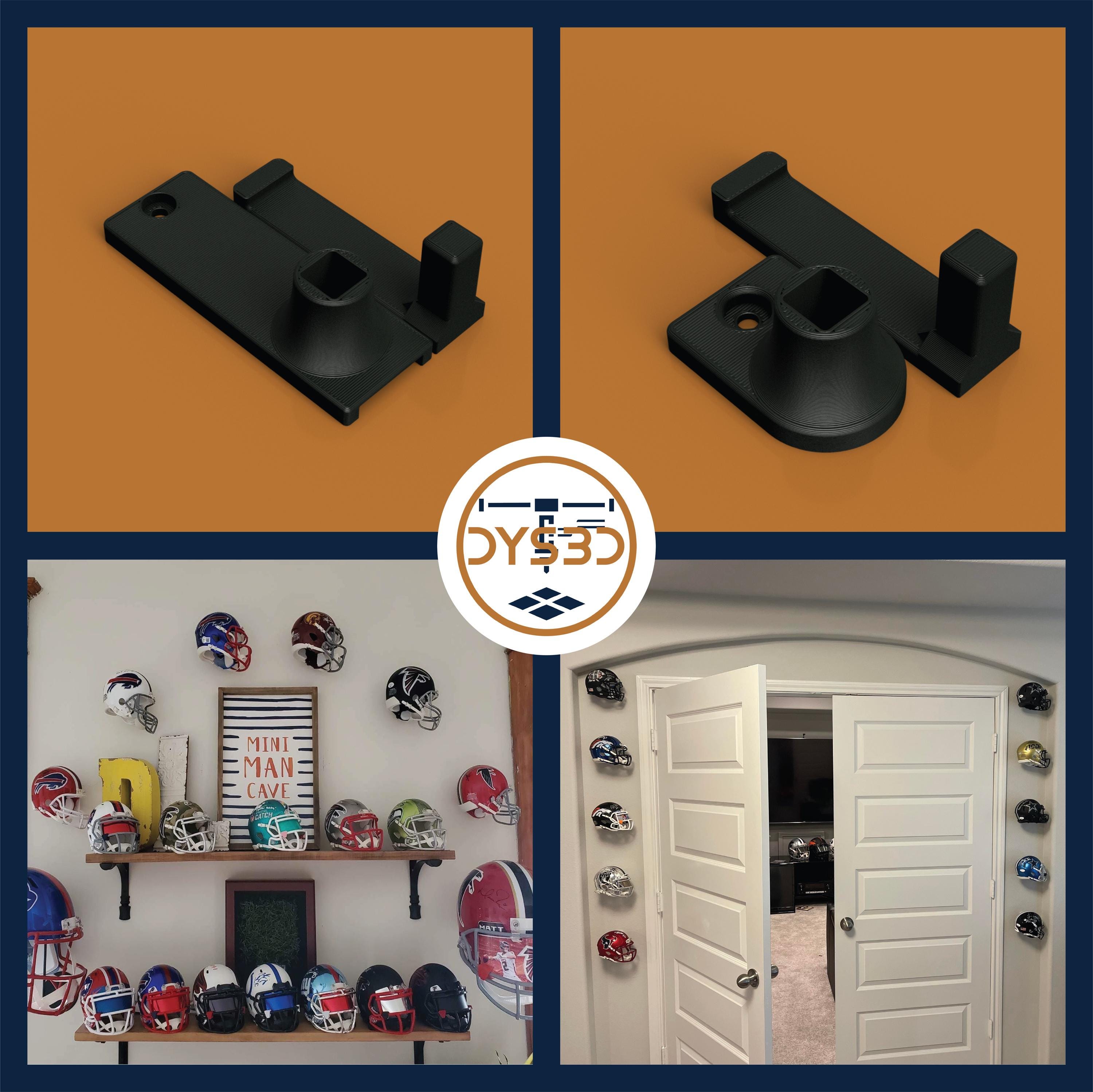 Invisible Floating Football Mini Helmet Wall Display Mount