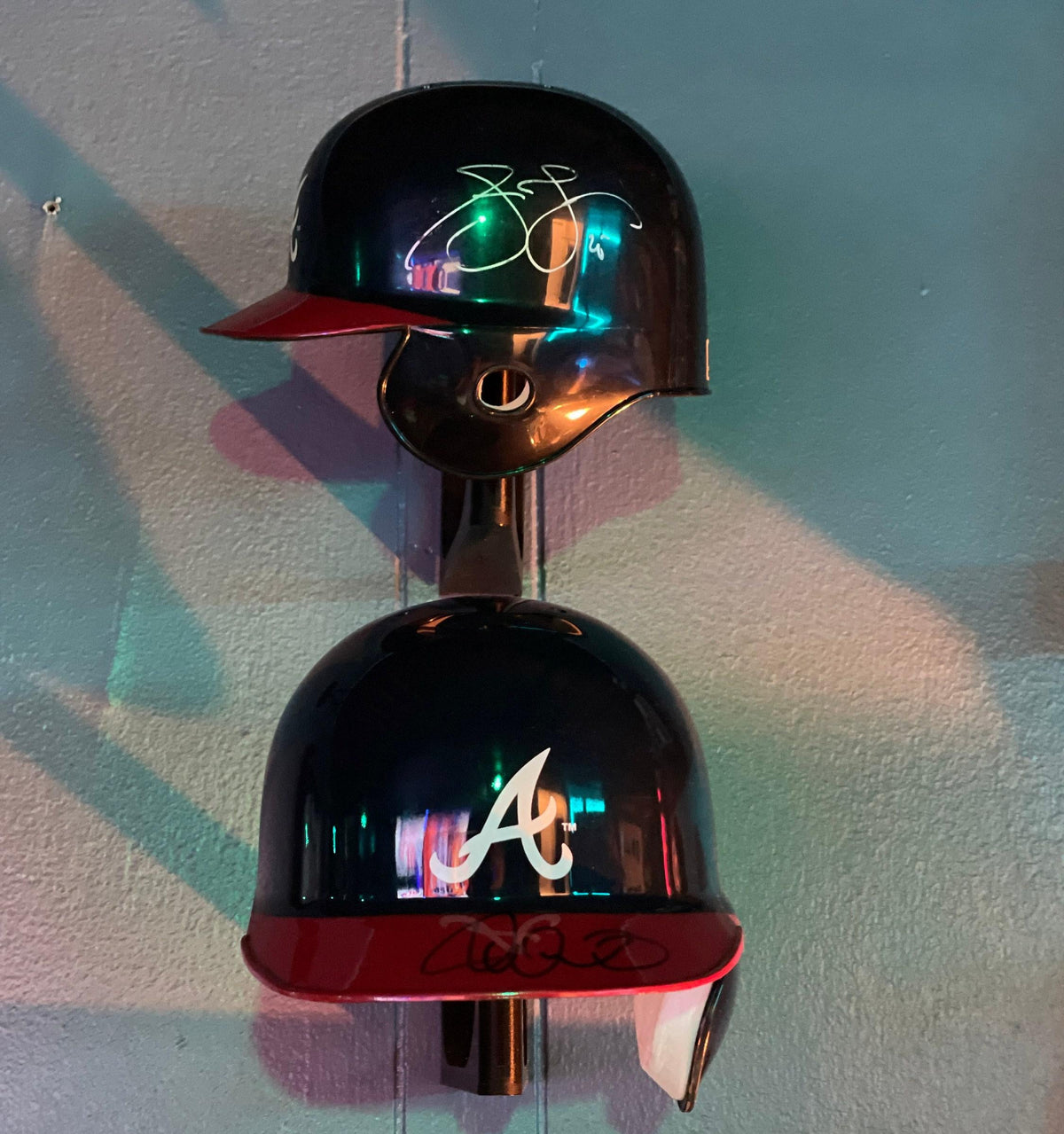 The ORIGINAL Mini Helmet Wall Display Hook for Football, Racing, Baseball, and Hockey