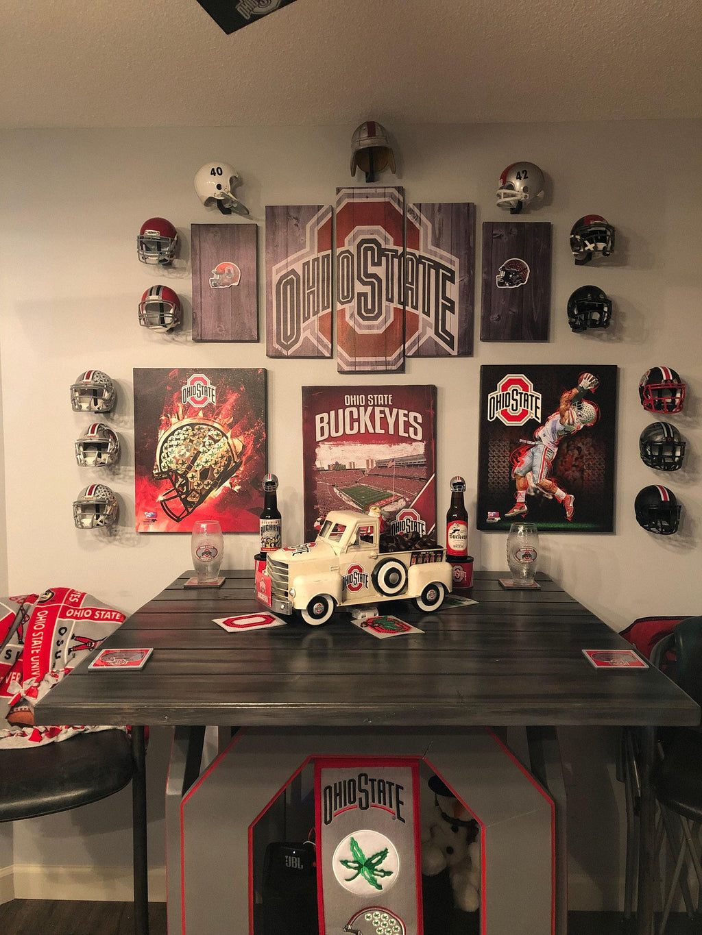 The ORIGINAL Mini Helmet Wall Display Hook for Football, Racing, Baseball, and Hockey