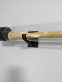 Baseball Bat Tube Wall Display Holder (TUBE NOT INCLUDED)