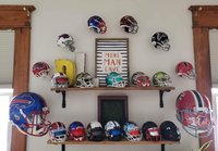 Football Mini-Helmet Display