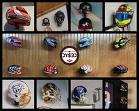 Mini-Helmet Display Hook - Football, Hockey, Baseball, Racing helmets
