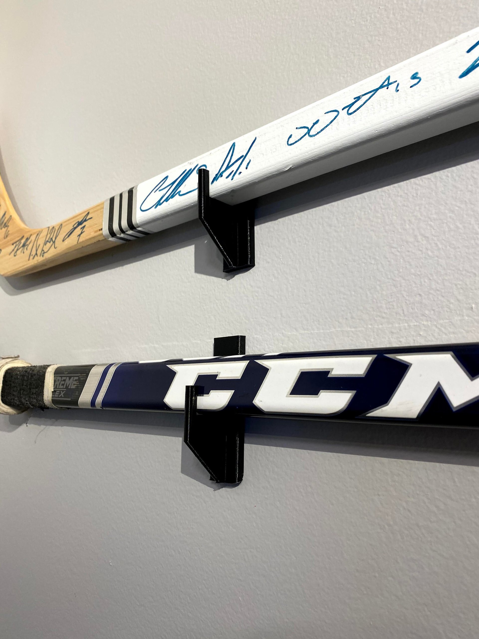 Hockey Goalie Stick Wall Display Holder
