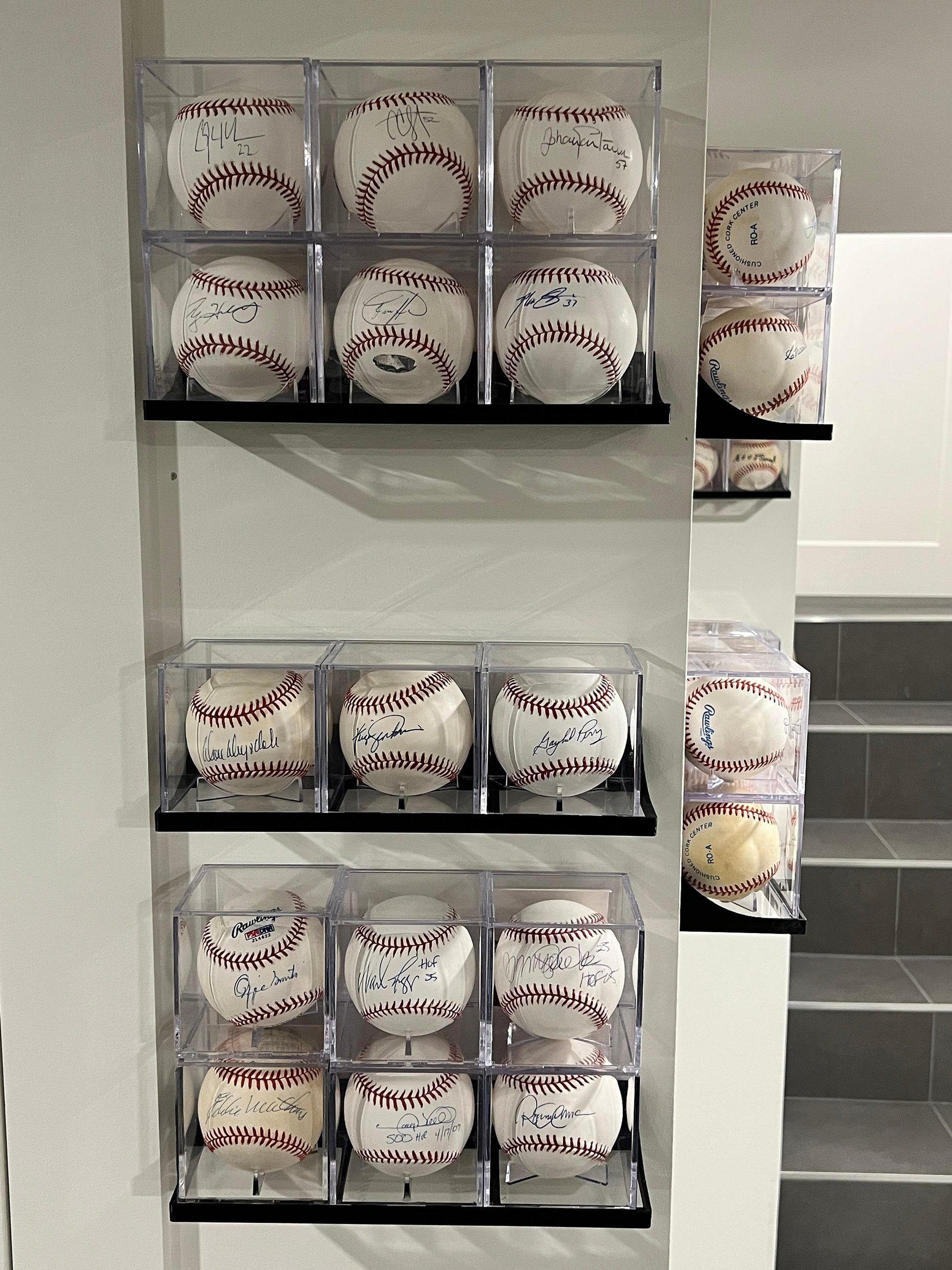 Baseball Triple Case Wall Display Holder (Case NOT INCLUDED)